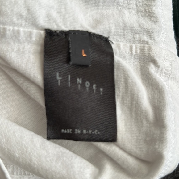 LINDER NYC White Boyfriend Jackson T-shirt Tank - Picture 8 of 9